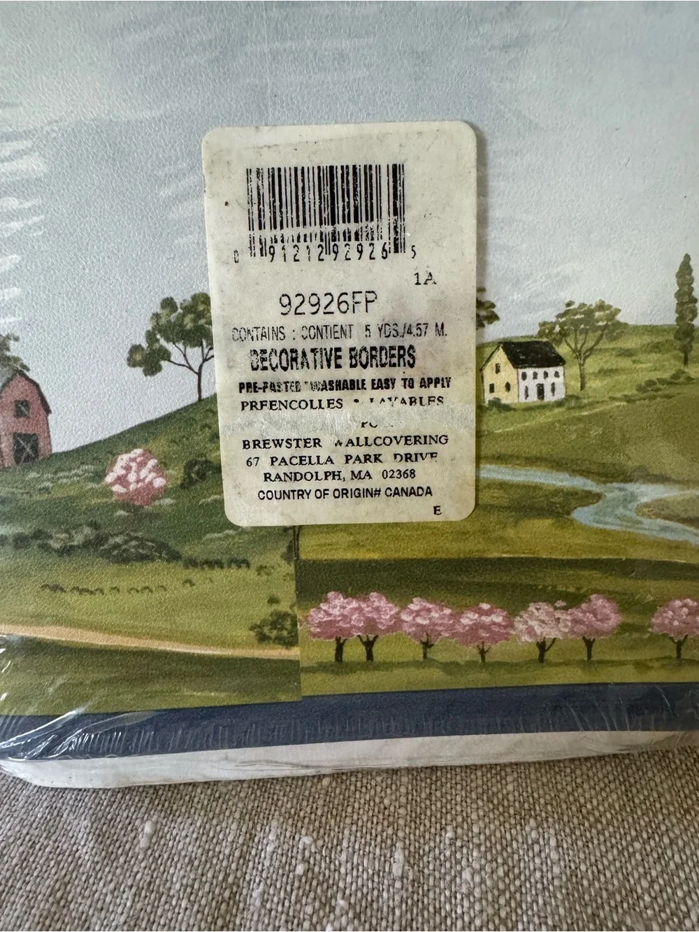 wallpaper border Angels Country Primitive 20 yards